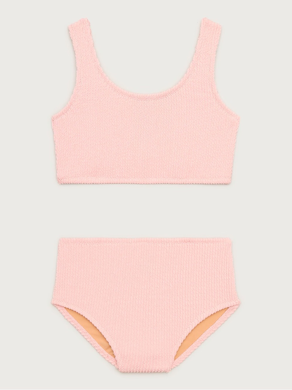 J Crew Crewcuts Girls' scrunchie scoopneck two-piece swimsuit